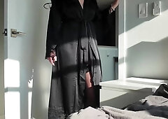 Perfect tits and ass sexy milf in stockings getting fucked