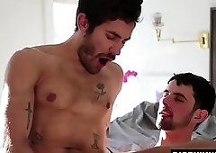 Muscle gay anal sex with cumshot