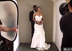 Sexy Slim Model Sophia Leone Surrenders Herself To Massive BBC After the Wedding Fashion Photoshoot