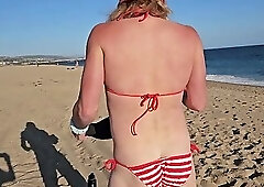 July 4th Bikini Horny Had to Leave Beach