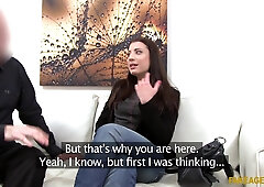 Innocent Dark Hair Vixen porn casting