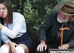 RealityKings - Teens Love Biggest Knobs - Abella Danger Bill Bailey - Bus Bench Creepin