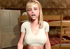 First-time anal experience for a guy with a sexy shemale milf - 3D Futa on Male action