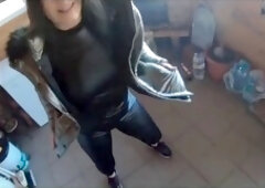 Cheating wifey Milfycalla dances for her husband's friend while he's out of town