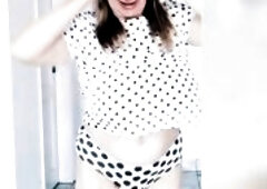 Natural aged large boobs