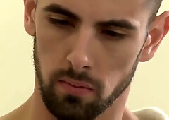 Step dad with boys in doctor room