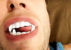Hawt Vampire Teeth & Tongue Worship