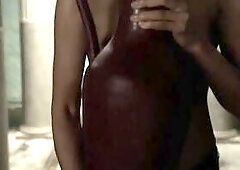 Lucy Lawless Stripped Boobs Scene In Spartacus