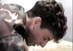 Bare ass spanking military - vintage