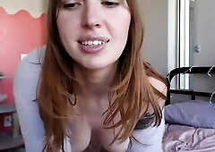 Red Hair Sexts Throughout Fevered Live Stream Magic