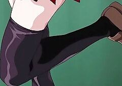 Cartoon chick is always in the mood to have sex, until she ends up moaning while cumming