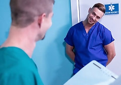 Doctors Josh Conners and Sean Maygers fuck and cum hard