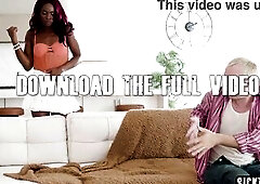 Stud caught stroking by his wicked ebony roommate Ana Foxxx but this babe was wrong