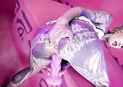 Anuskatzz and Lily Lu deliver a hardcore GB anal session full of intensive action. Lily Lu bangs Anuskatzz hard in the butt, stretching her gap wide w
