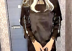 Witch hides a wand in her skirt