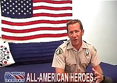 Horny Gay In Uniform Abusing Himself