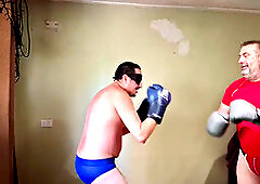 Chubby bears in bondage getting dominated by their bear dads