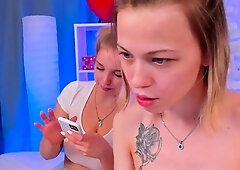 Lesbian foot fetish trio