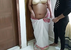 Indian neighbor strips her sari for a selfie before taking him to bed