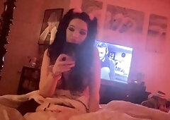 Webcam brunette solo masturbation