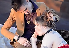 Chubby Teen 18+ Girl Open Air Affair - Outdoor Sex