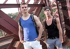 Big dick daddy anal sex with facial