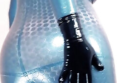Hawt latex rubber movie by mother I'd like to fuck curvy fetish Arya Grander