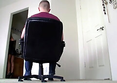 Femdom Chair Tied Man
