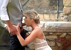 Skinny Bride Enjoys Double Penetration