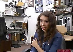 Kitty Catherine fucks a pawndudes big cock for money