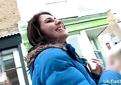 British Amateur flashing her cute titties