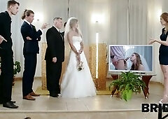 Newlyweds Enjoy Their First Night In A Hotel Room