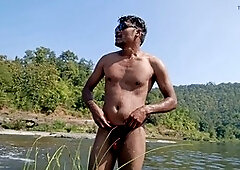 Gay in public, walking nude public, gay ass