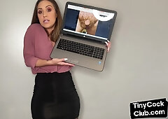 Small penis humiliation talk by solo femdom amateur porn babe