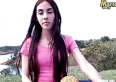 Carne Del Mercado - Slender Lalin girl With A Biggest Butt Gets Picked Up For Sex