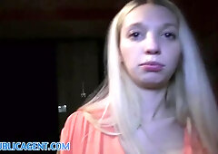 Publicagent pallid lean mina opens up her pussy to take my Big Cock