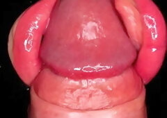 Close Up Pov: Fuck My Perfect Lips with Your Big Hard Cock and Cum in Mouth! ...
