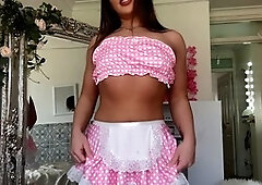 British dirty talk, small tits, try on haul