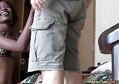 Tribe Ebony Slender Black 1St Interracial Gets Her Facial jizz flow And Her Taut Cunt Wrecked