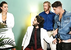 Vadim Black and Scott Riley fucked by doctor Diego Sans