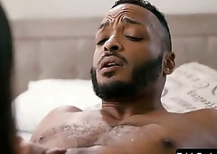 Dashing shemale takes a dick in her ass after blowing