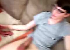 Busty blonde MILF gets banged by two cocks