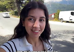 Public Beach Cumwalk and Risky Outdoor Sex