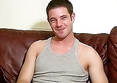 Hot hunk masturbating his throbbing cock