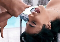 Pierce Paris And Avery Lust In For Pierce And Gets Pounded Hard After A Trampoline Striptease