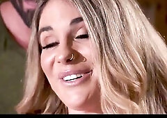 GI Joey is surprised to watch his wife Abby Rose wearing a thong-on.