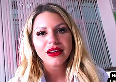 Breasty tugjob mother i'd like to fuck in nylons jerking pov boyfriend
