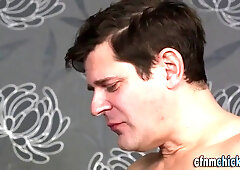 Fetish babes stroking guys cock