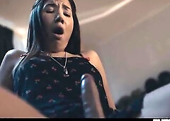 Tranny Grows Futanari Dick - Solo T-girl Prostate Climax With Loads of CUM