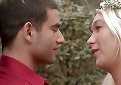 Shemale gets face fucked and her mouth filled with cum